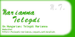 marianna telegdi business card